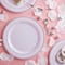 12 Packs: 10 ct. (120 total) 10.3" Round Banquet Plates with Silver Trim by Celebrate It™